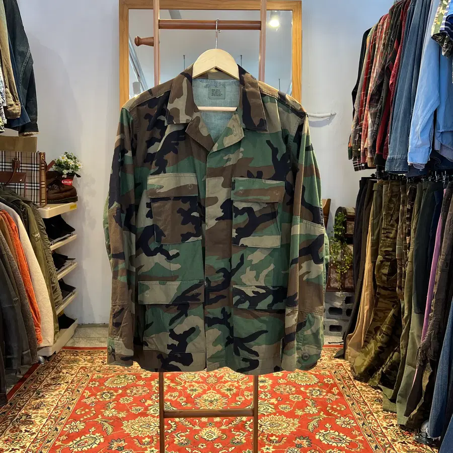 [M-R] US Army 오리지널 빈티지 우드랜드 BDU 자켓