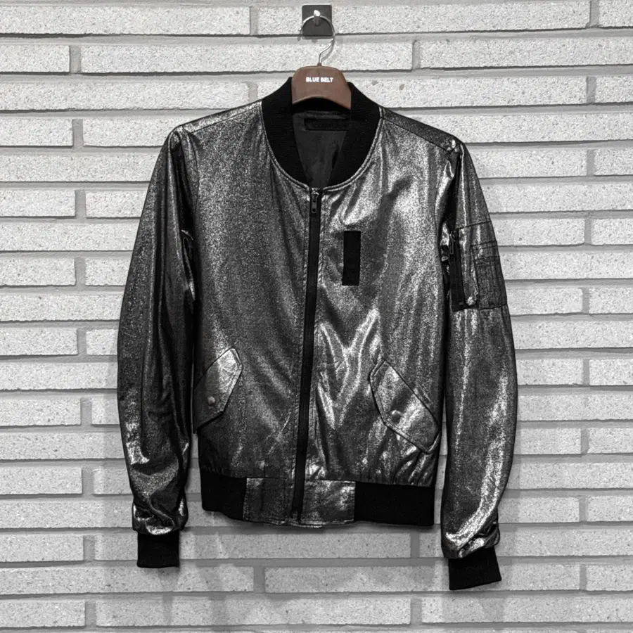 JPN VINTAGE 자켓 글리터 포켓 디테일 그레이