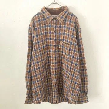 90s Maul Ruck 몰 랙 셔츠 브라운 구제 의류 빈티지