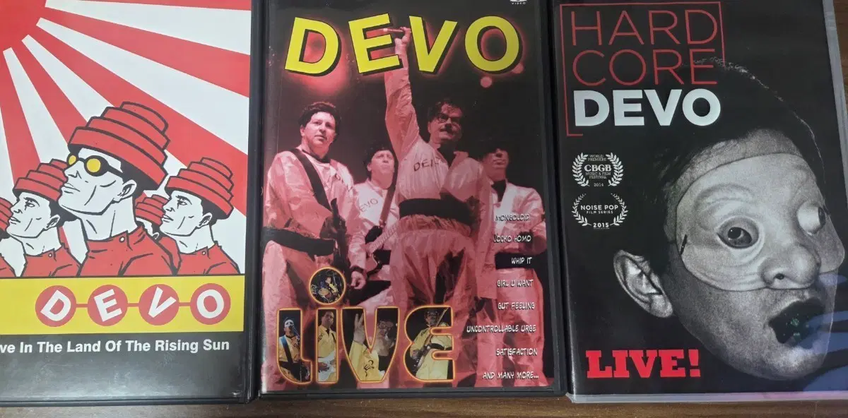 DEVO 라이브 수입 DVD 3종 세트