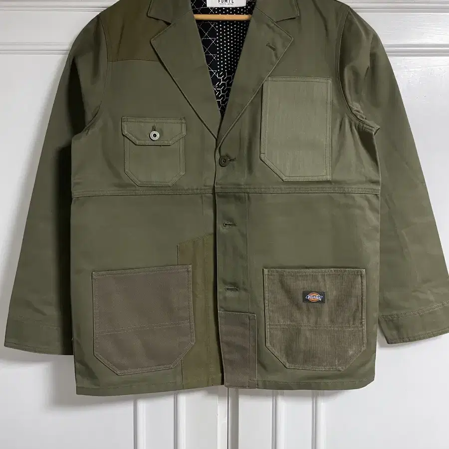 FDMTLxDickies Patchwork Coverall Khaki 3