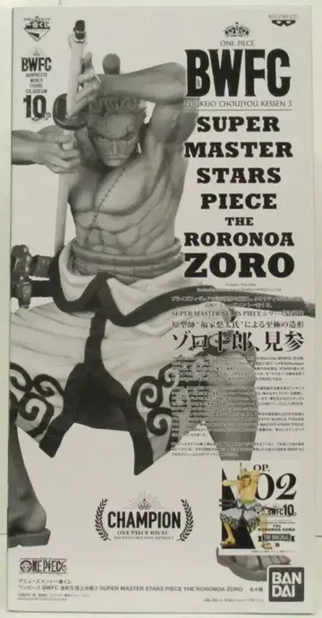 BANDAI SPIRITS 오락 제일복권 원피스 BWFC 조형왕초결전3 SUPER MASTER STARS B상 조로 THE ORIGINAL 원작 컬러 채색