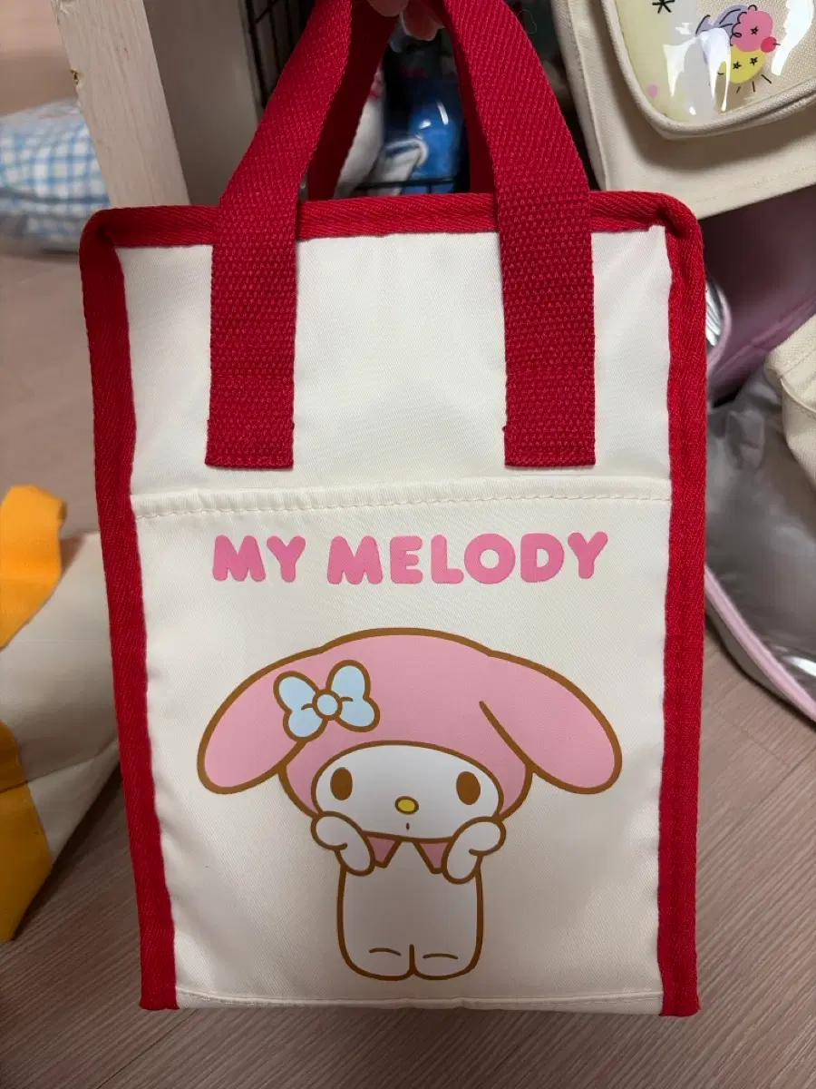 귀여운 마이멜로디 보냉백 새상품