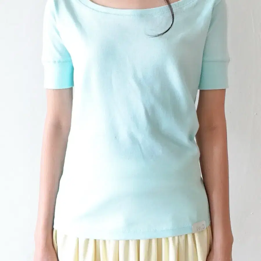 샵페어리 rib half top (mint)
