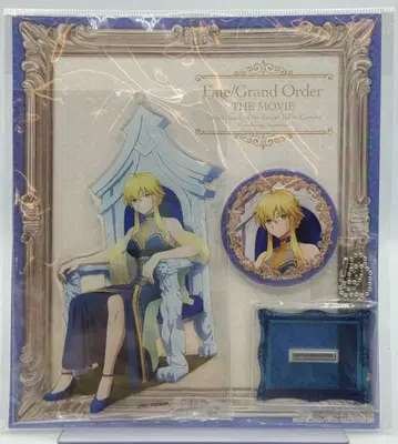 애니플렉스 극장판 Fate/Grand Order 신성 원탁 영역 카멜롯 아크릴 마스코트&캔뱃지 세트 전편 Wandering Agateram 사자왕