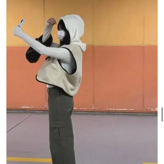 (새상품) 예모마일 가이 와이드 카고 팬츠