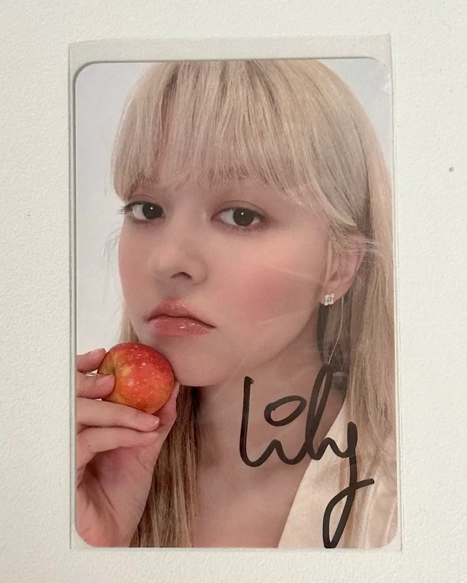 엔믹스 nmixx 릴리 lily 메이크스타 싸인포카 싸포