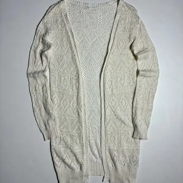 Selected 00's JAPAN 화이트 크로셰 롱 가디건 R2895