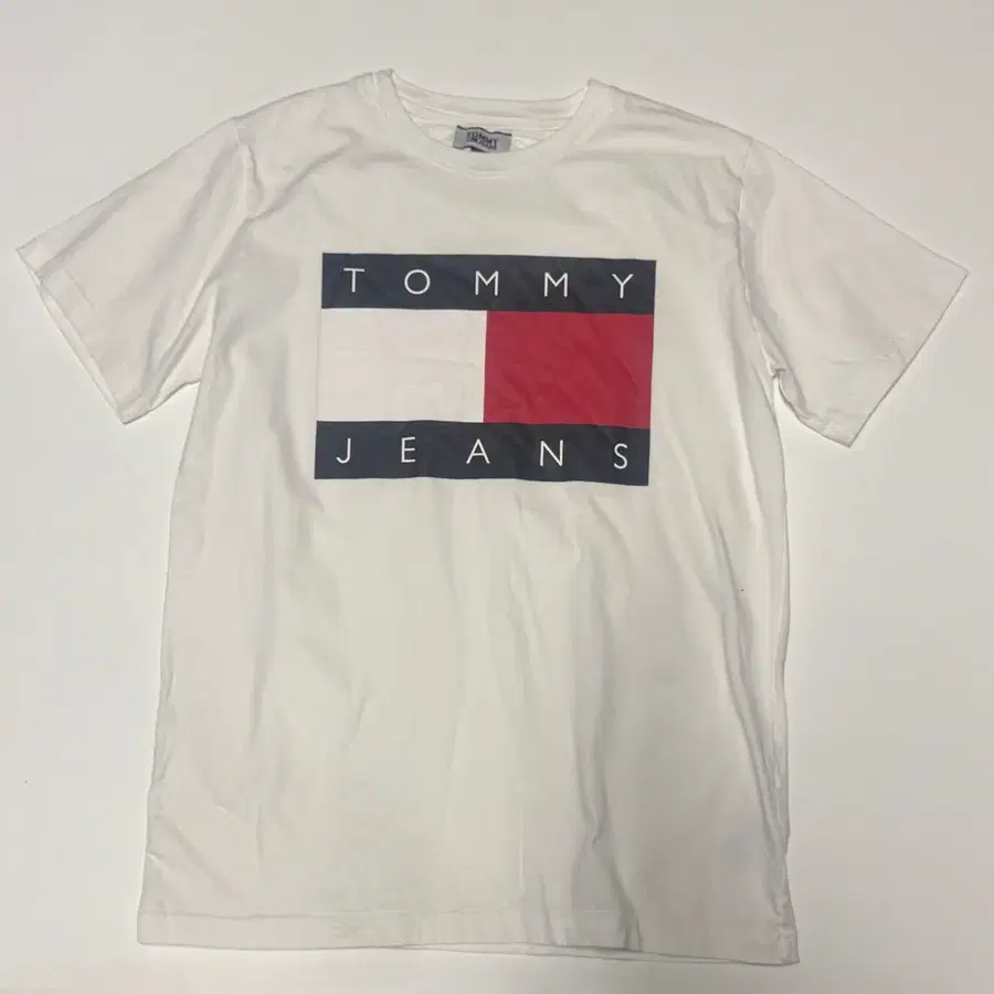 타미 tommy 진스 빅 로고 반팔 티셔츠 M ~ L 화이트