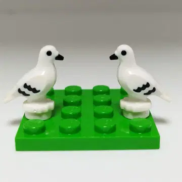 LEGO 레고 화이트 비둘기 2마리 정품