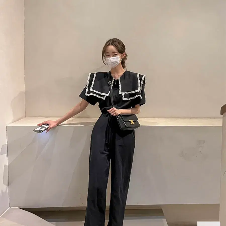 메이빈스 세일러 레이스 빅카라 점프수트