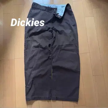 Dickies 874 치노 팬츠 브라운 와이드 페이드