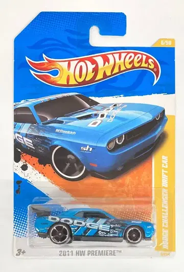 MATTEL 2011 HW PREMIERE 6/50 T9934-07A0 DODGE CHALLENGER DRIFT CAR/블루 6/244