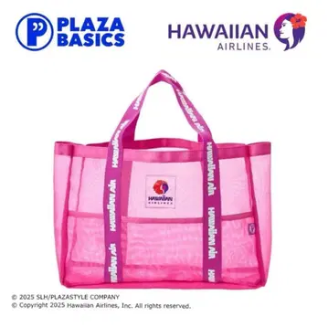 PLAZA 한정판 PLAZA BASICS x 하와이안 항공 메쉬 백 L
