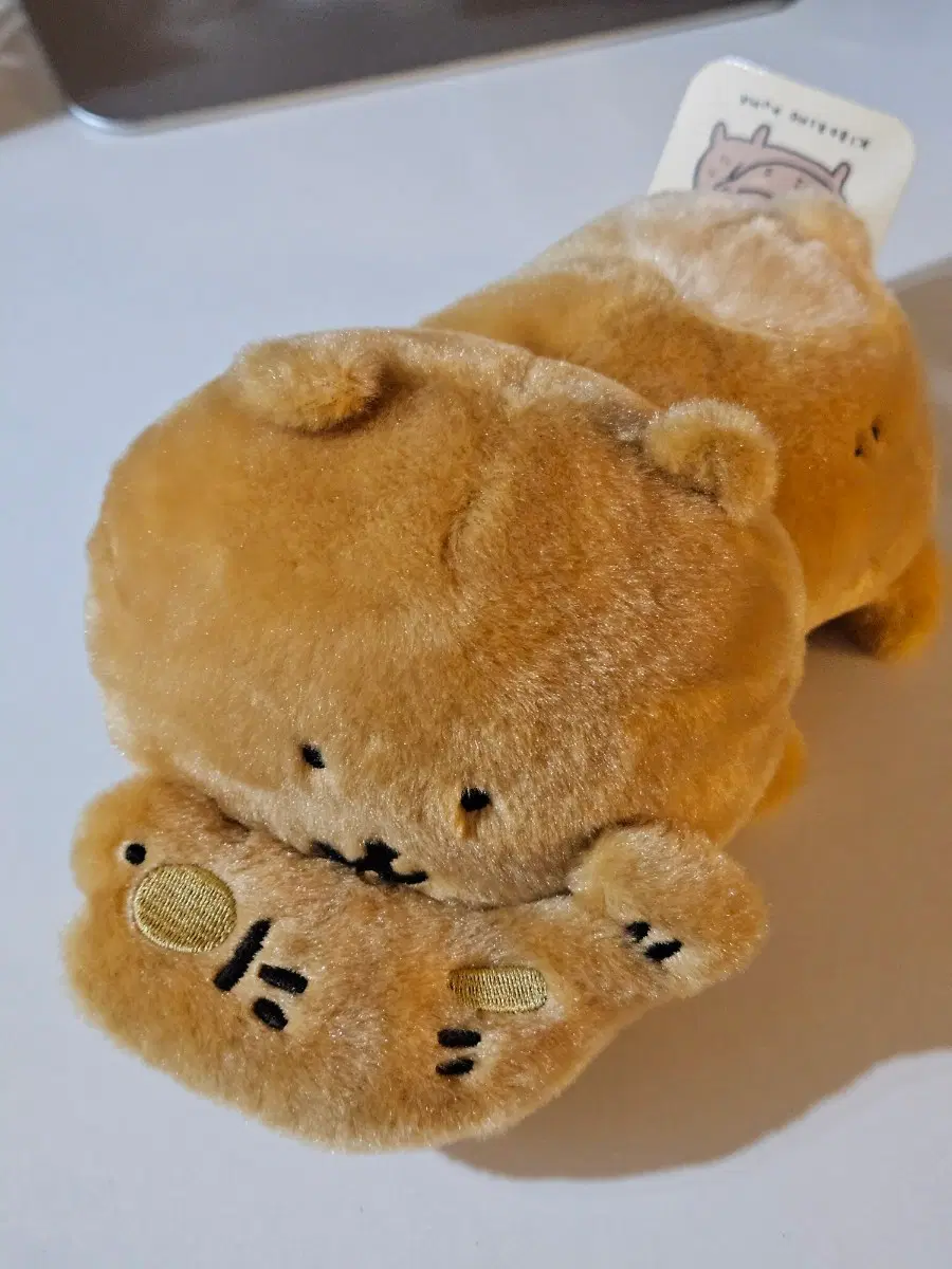 나가노 키보리노 쿠마 연어 농담곰 인형