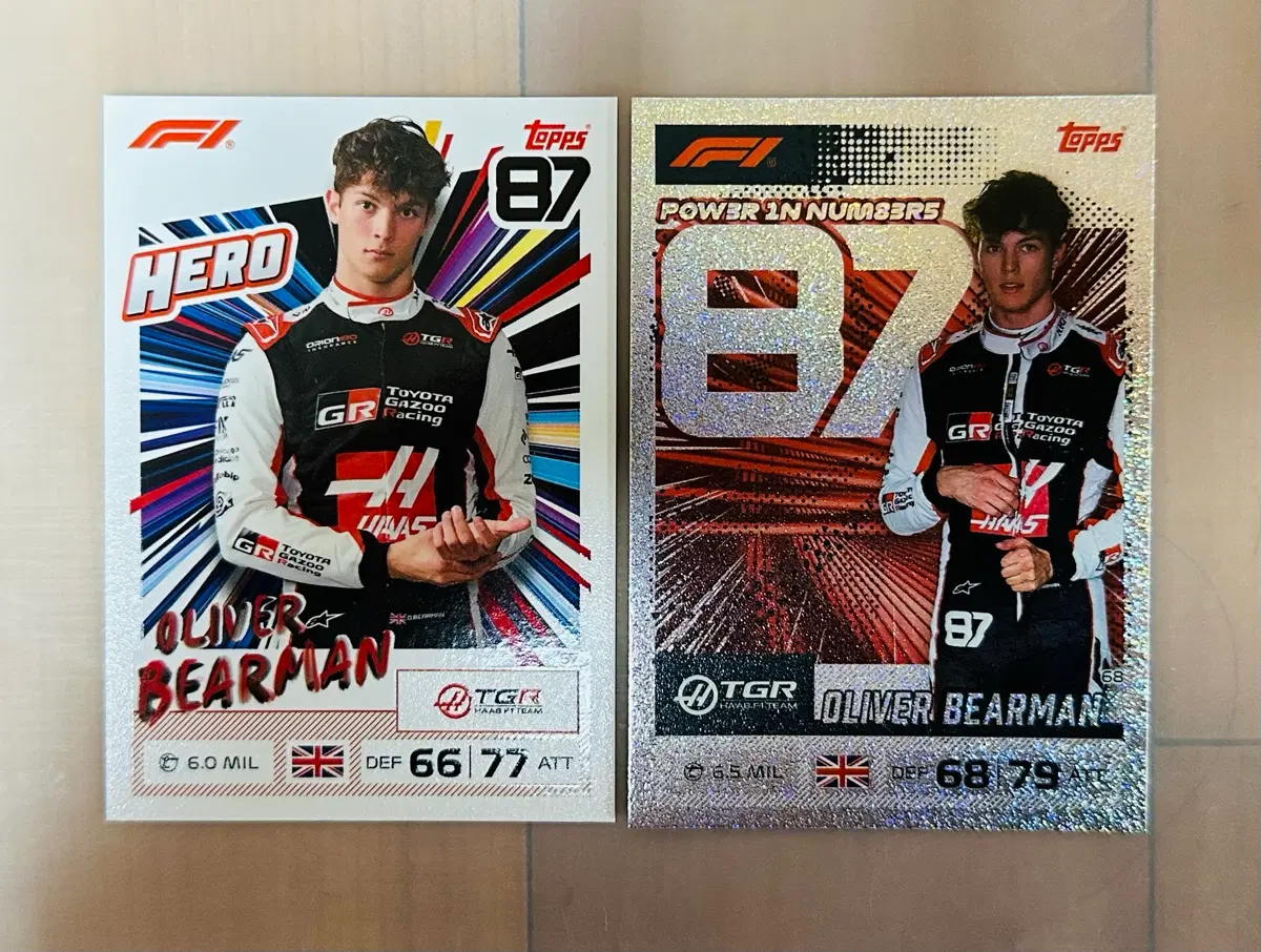 2026 F1 탑스 터보 어택 올리버 베어만 카드 일괄
