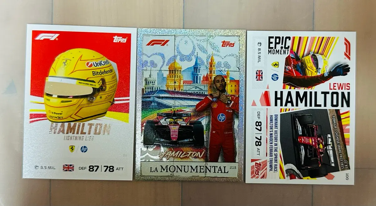 2026 F1 탑스 터보 어택 루이스 해밀턴 카드 일괄