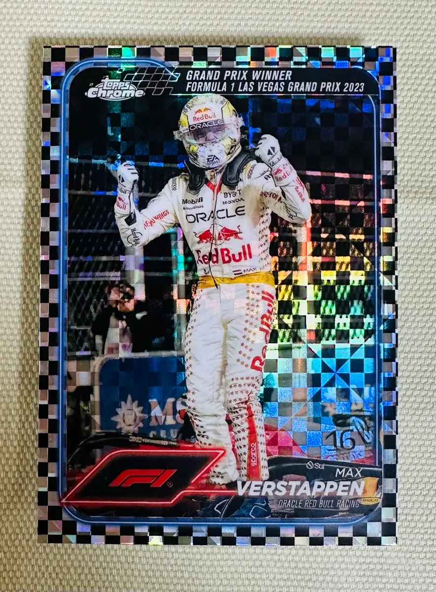 2024 F1 탑스 크롬 막스 베르스타펜 체커 카드