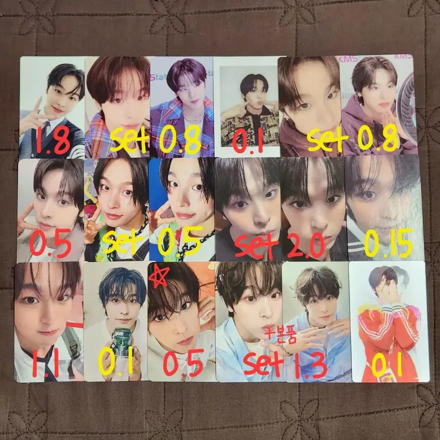 NCT WISH 엔시티위시 리쿠 포카 미공포 라스타트송버드스테디팝팝키링