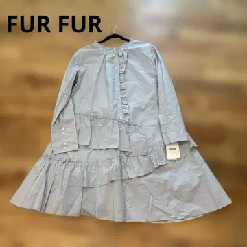 새상품 FURFUR 프릴 티어드 원피스 라벤더 F