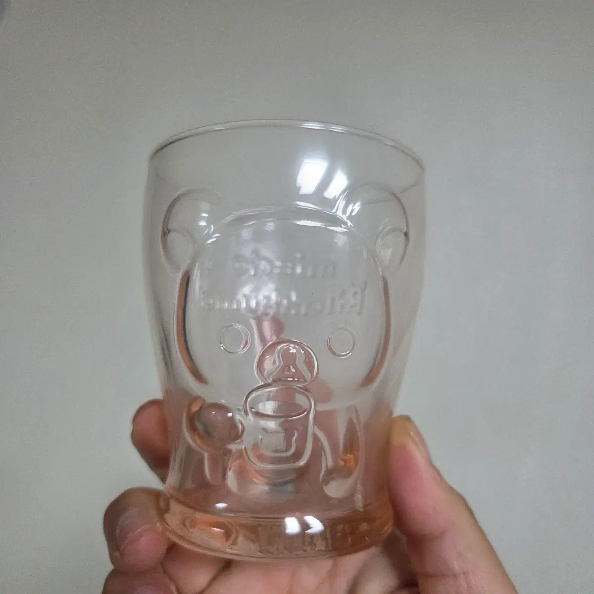 빈티지 토이 인형 고전 만화 피규어 캐릭터 일본 산엑스 리락쿠마 2종 유리컵 세트