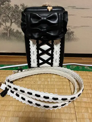 걸리시 리본 멀티 미니백