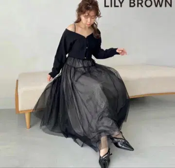 LilyBrown 완판템 볼레로 가디건 세트 튤 원피스 (볼레로 제외) 블랙