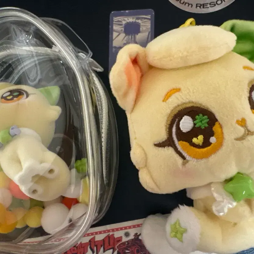 위시캣 럭키냥(료) 인형키링&피규어
