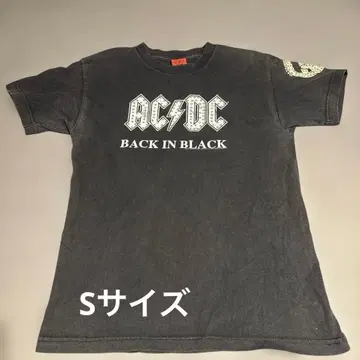 ACDC BACK IN BLACK 티셔츠 블랙 S 사이즈