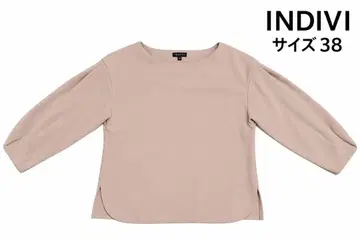 인디비 슬릿 슬리브 오버 블라우스 베이지 38 일본제 M