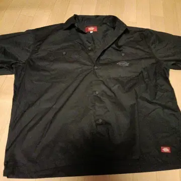 Dickies 워크 셔츠 반팔 블랙