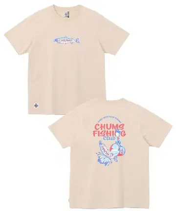 CHUMS 참스 낚시 클럽 반팔 T셔츠