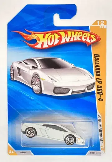 MATTEL 2010 HW PREMIERE HOTWHEELS 람보르기니 가야르도 LP 560-4 화이트 R0927