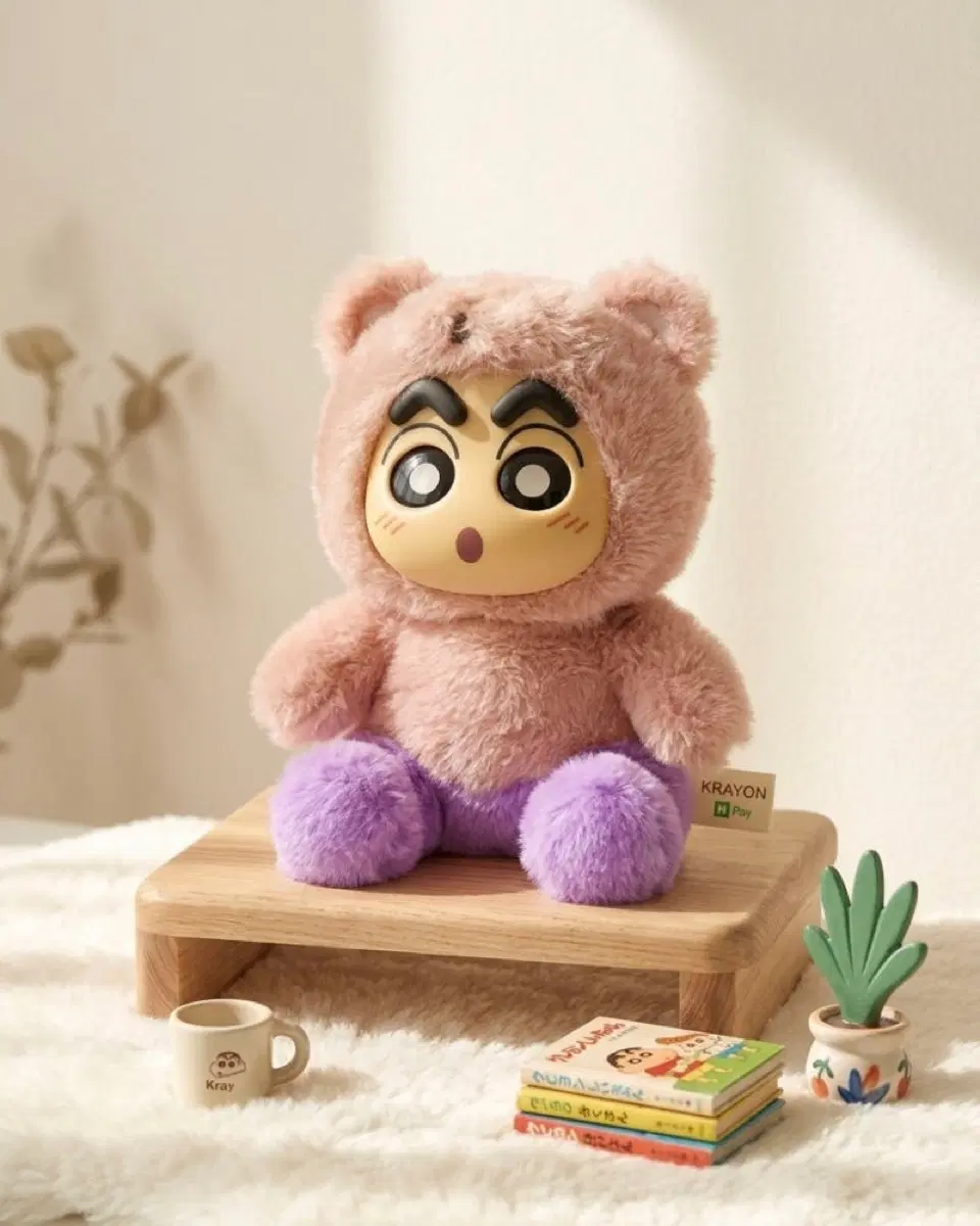 [박스X, 새상품] 짱구 라부부 인형(20cm) - 부리부리짱구