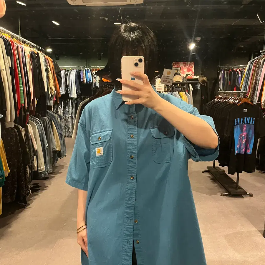 (907) Carhartt 칼하트 투 포켓 오버 핏 반팔 셔츠