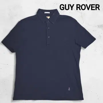 가이 로버 GUY ROVER 피케 셔츠 반팔 네이비 카노코 이탈리아제