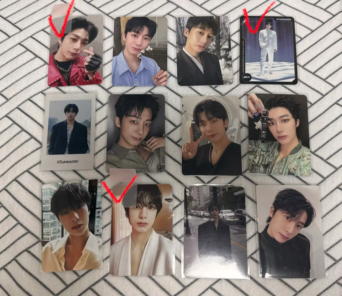 몬스타엑스 형원 포카 14장 일괄