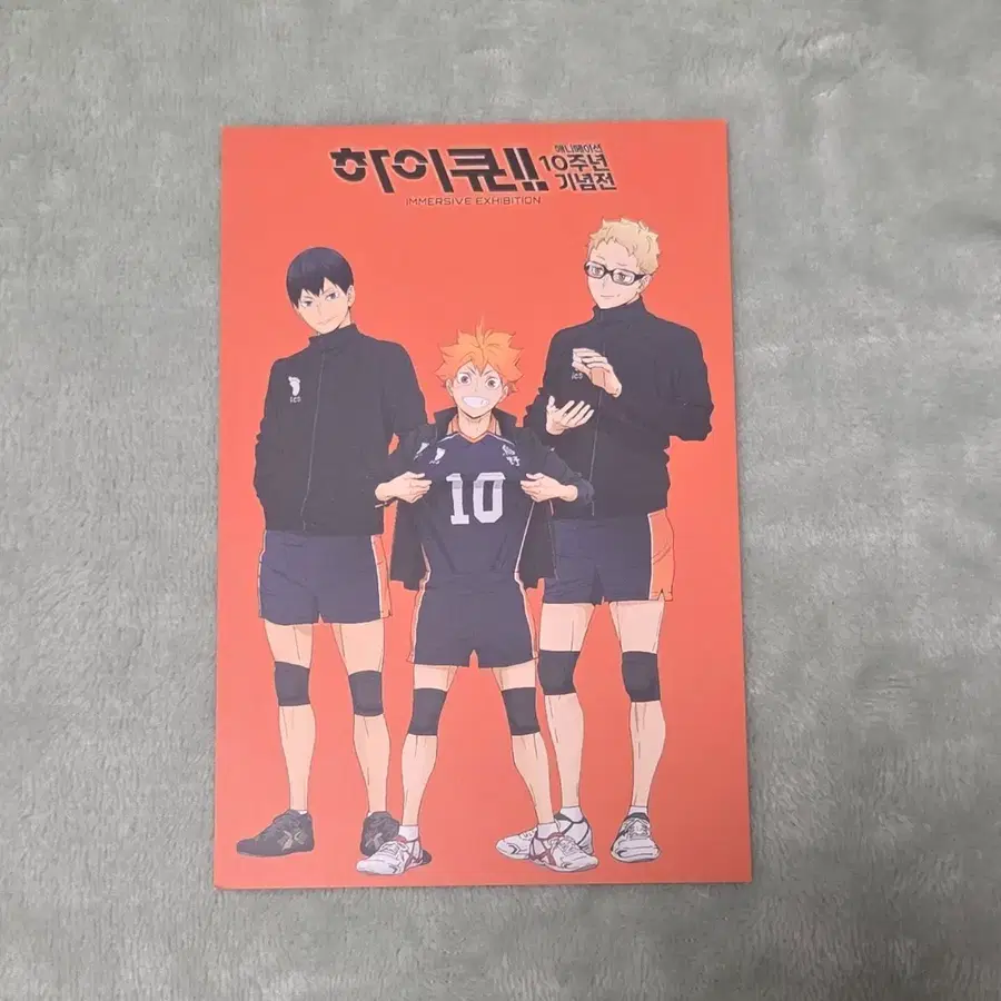 하이큐 10주년 기념전 입장 특전 엽서 카라스노 히나타, 카게야마, 츠키시마