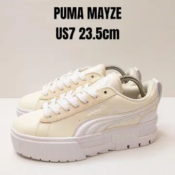 PUMA MAYZE 푸마 메이즈 23.5 웜 화이트 통굽 스니커즈