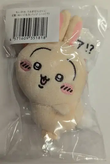 그레이 후드티 서비스 치이카와 (먼작귀) 토끼투성이 복권 토끼투성이 복권 E상 인형 배지 (하아!?)