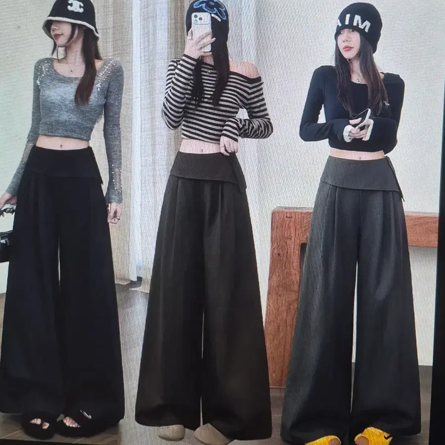 (해쇠배송)와이드 팬츠 3컬러