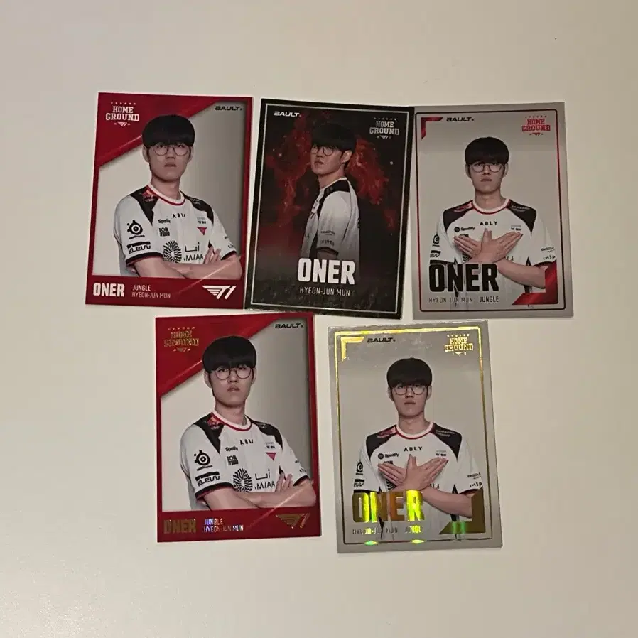 Bault t1 오너 포토카드 5장 일괄