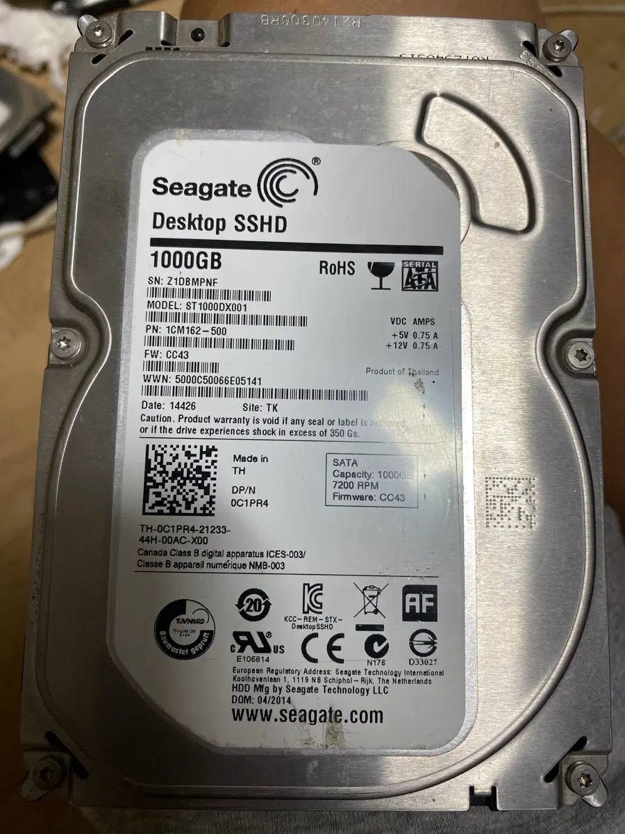 SSHD 1T(HDD+SSD하이브리디스크)