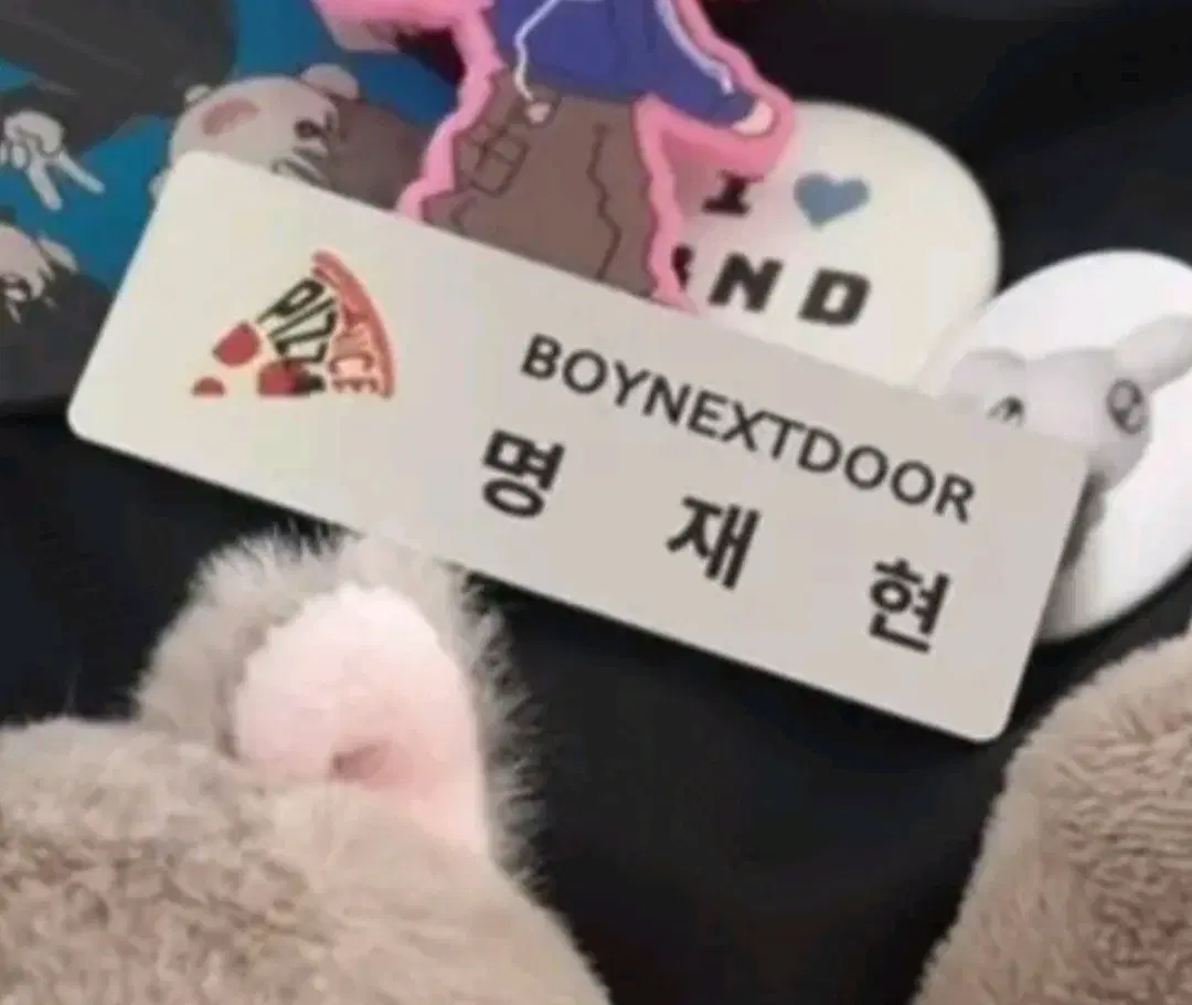 보넥도 피자명찰 구합니다