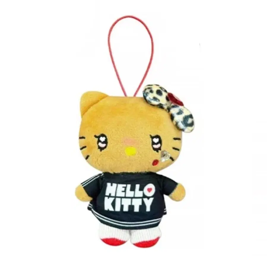 산리오 헬로키티 갸루시리즈 호피 인형 키링