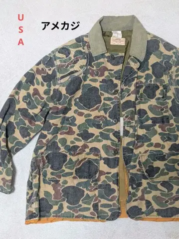USA제 SAFTBAK 덕 헌터 카모 자켓 구제 의류 아메카지