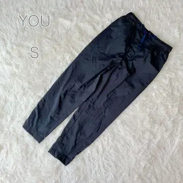 [ YOU ] 에이넷 나일론 팬츠 쉘 버튼 블랙 S