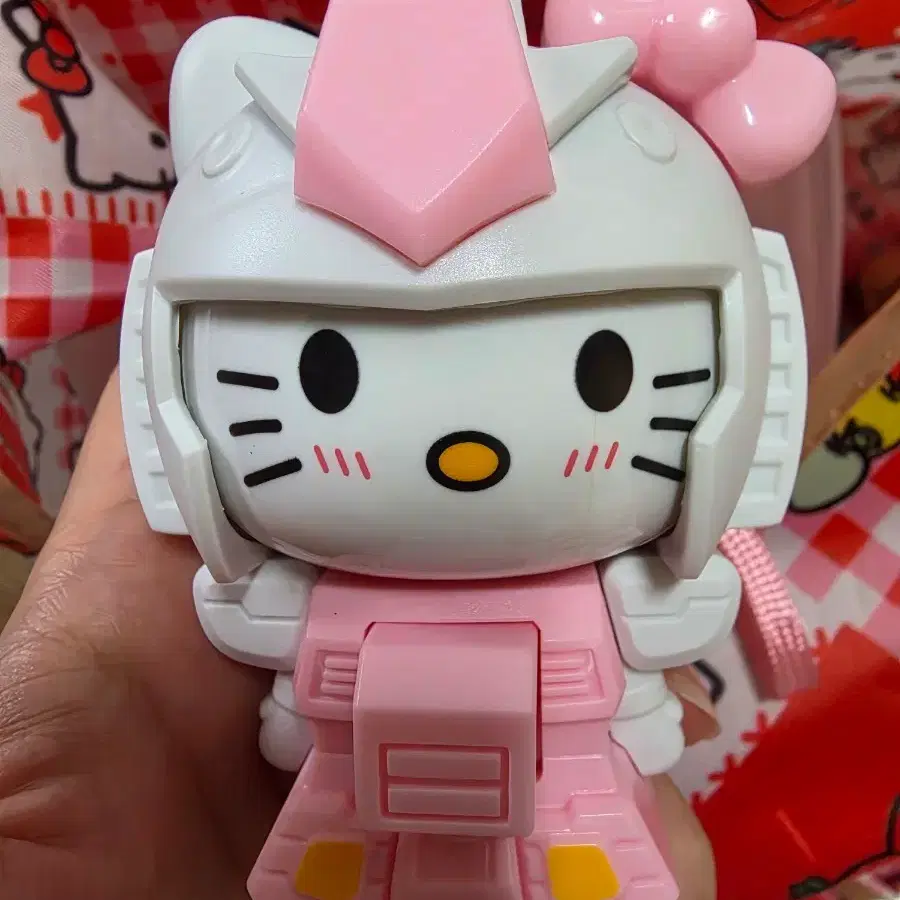 키티 페이스 체인지 키링
