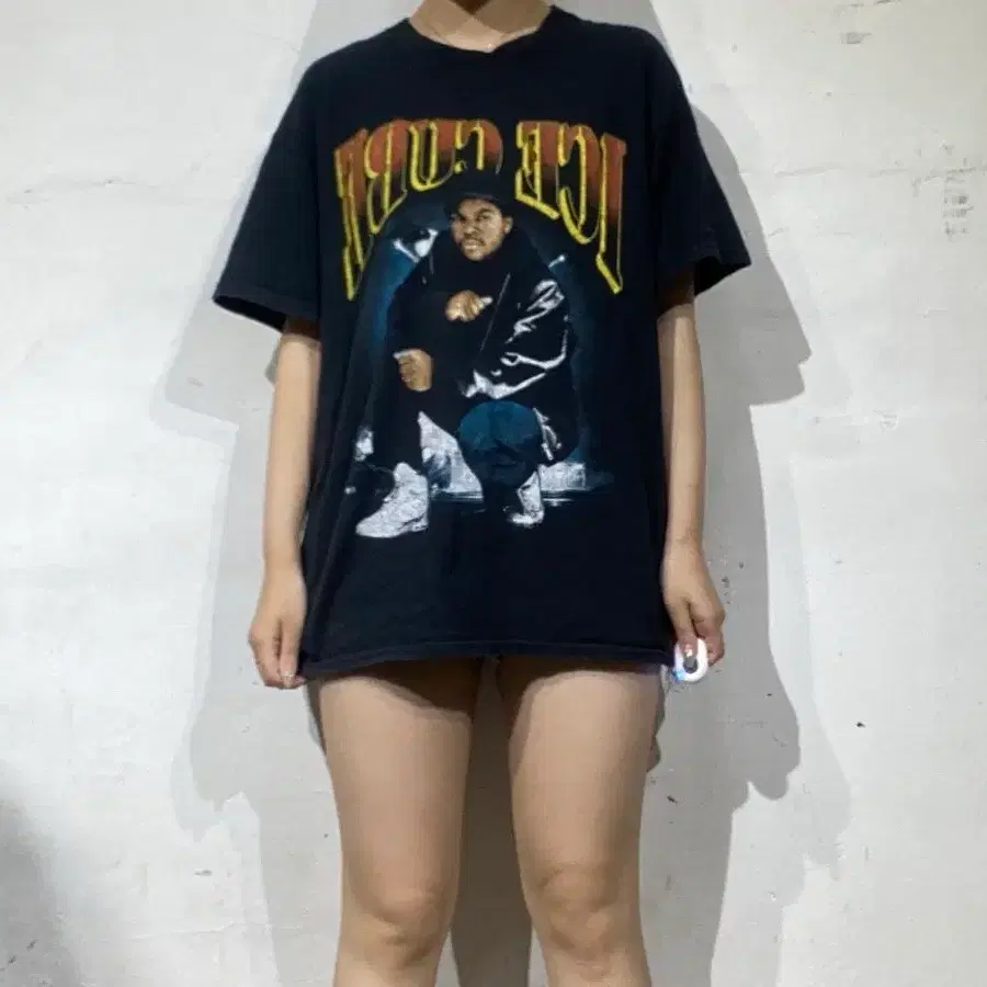 미국 빈티지 아이스 큐브 Ice Cube 올드스쿨 그래픽 티셔츠 L