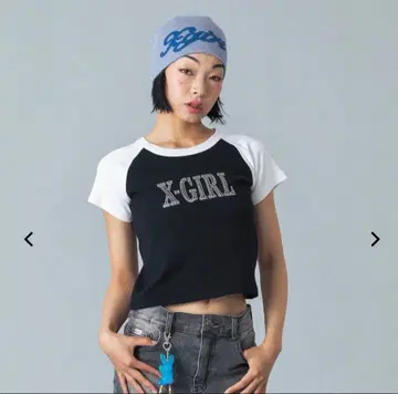 X-girl 미니T셔츠 블랙 M